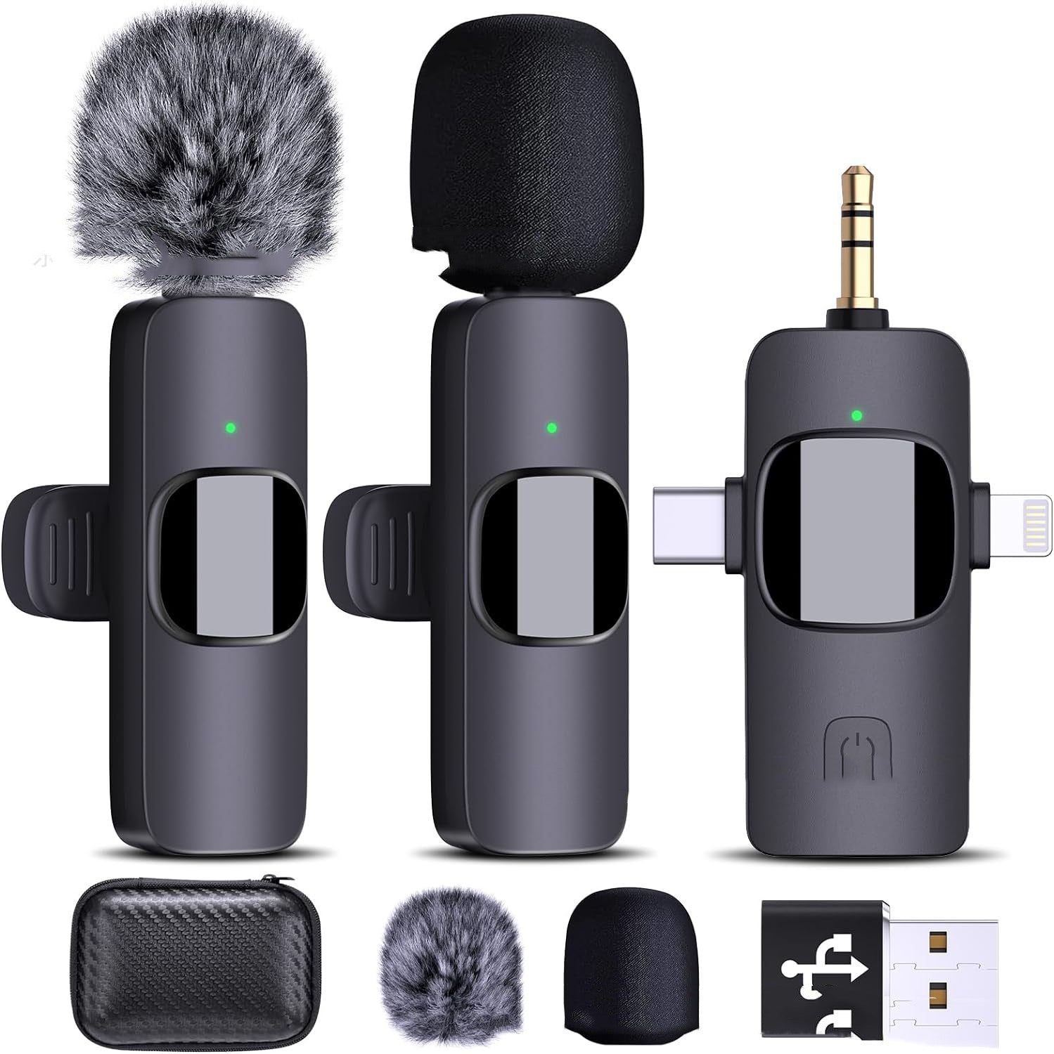 wireless microphone for content creators and vlog recording