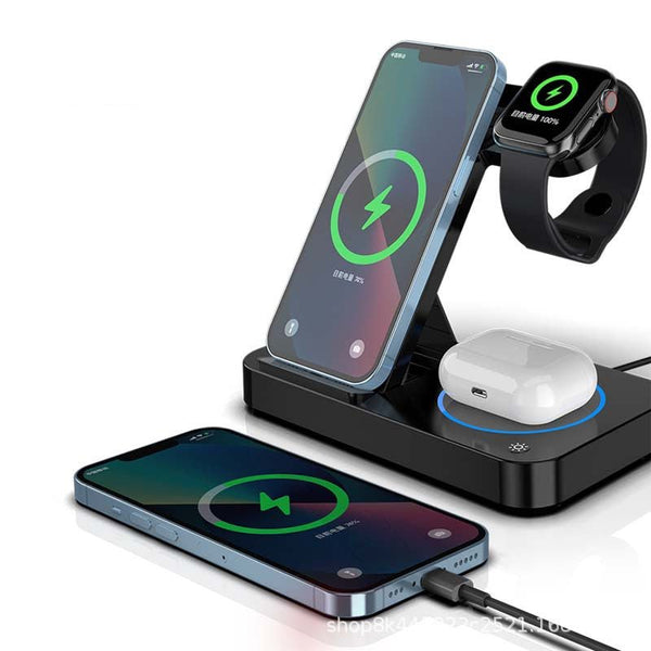 3 in 1 wireless charger stand for iPhone Air Pods watch